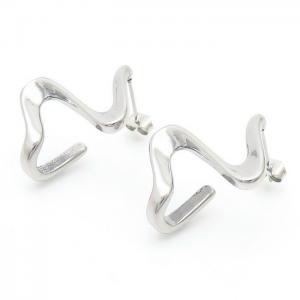 Irregular Stud Earring Women Stainless Steel 304 Silver Color - KE110245-YX