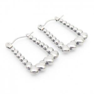 U Love Charm Earring Women Stainless Steel 304 Silver Color - KE110274-LM