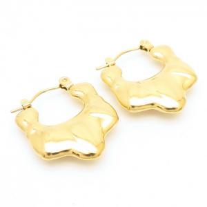 Irregular Geometry Earring Women Stainless Steel 304 Gold Color - KE110292-LM