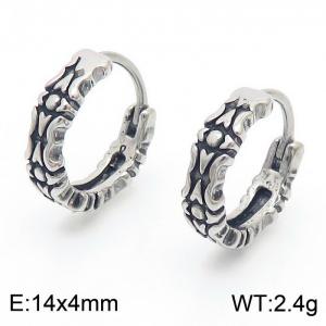 Cross border New Jewelry Titanium Steel Simple Men's Ring Personalized Street Snap Ring - KE110320-WGLN