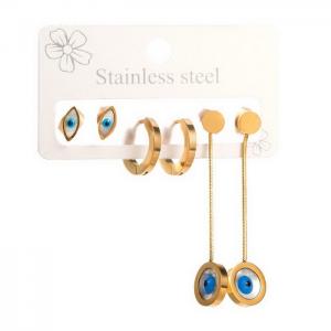 SS Gold-Plating Earring - KE111482-WGHH