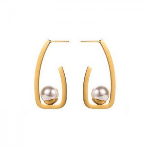 SS Gold-Plating Earring - KE111494-WGHH