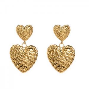 SS Gold-Plating Earring - KE111506-WGHH