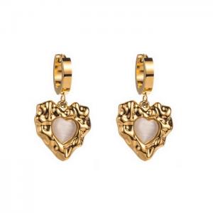 Stainless Steel Stone&Crystal Earring - KE111516-WGHH