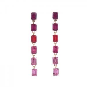 Stainless Steel Stone&Crystal Earring - KE111520-WGHH