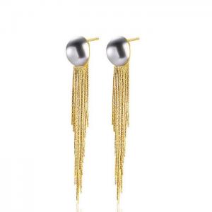 SS Gold-Plating Earring - KE111552-WGLN