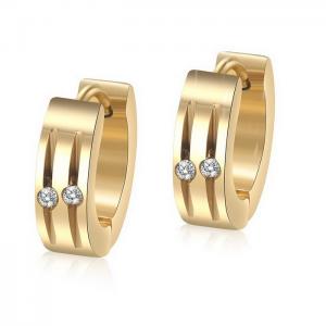 Stainless Steel Stone&Crystal Earring - KE111564-WGLN