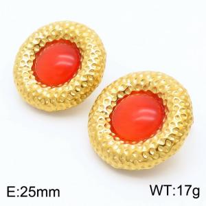 French Elegant Fashion INS Style Round Earrings - KE112158-WGJD