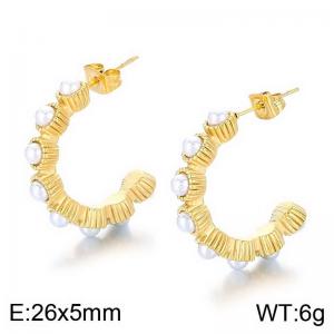 SS Gold-Plating Earring - KE113662-SP