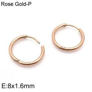 SS Rose Gold-Plating Earring - KE113779-Z