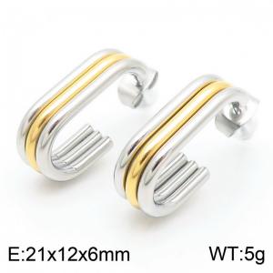 SS Gold-Plating Earring - KE113789-KFC