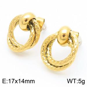 SS Gold-Plating Earring - KE113795-KFC