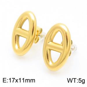 SS Gold-Plating Earring - KE113803-KFC