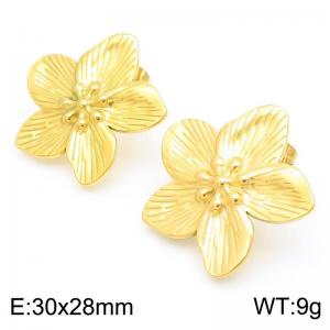 SS Gold-Plating Earring - KE113895-KFC