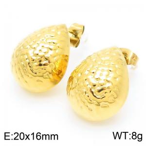 SS Gold-Plating Earring - KE113899-KFC