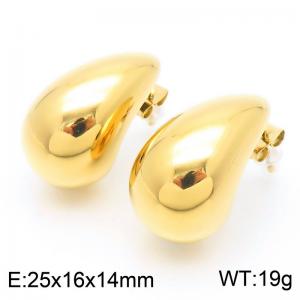 SS Gold-Plating Earring - KE113901-KFC