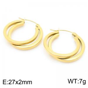 SS Gold-Plating Earring - KE113905-KFC