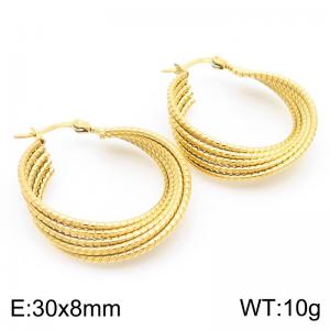 SS Gold-Plating Earring - KE113912-KFC