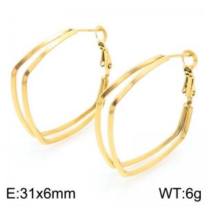 SS Gold-Plating Earring - KE113917-KFC