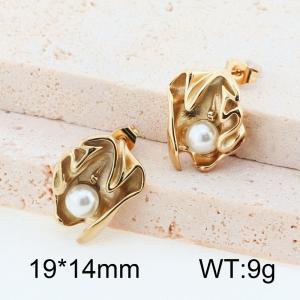 SS Gold-Plating Earring - KE114414-YL