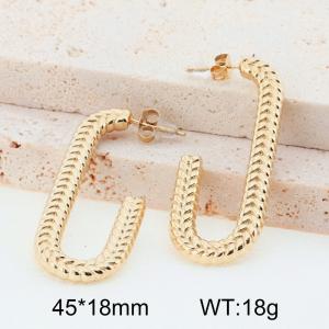 SS Gold-Plating Earring - KE114418-YL