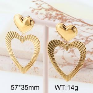SS Gold-Plating Earring - KE114422-YL