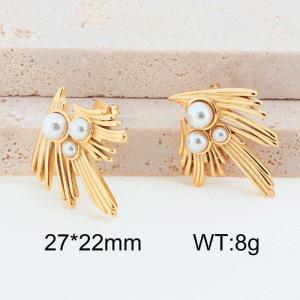 SS Gold-Plating Earring - KE114438-MI