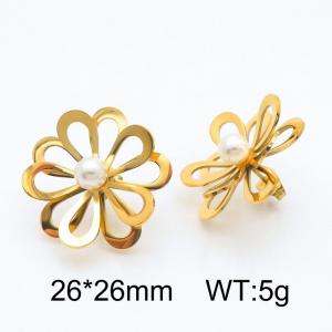 SS Gold-Plating Earring - KE115109-SP