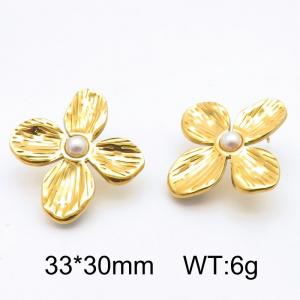 SS Gold-Plating Earring - KE115110-SP