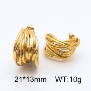 SS Gold-Plating Earring - KE115112-SP