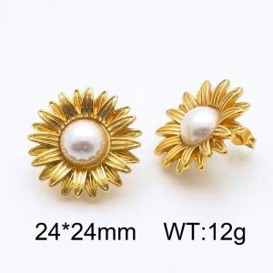 SS Gold-Plating Earring - KE115113-SP