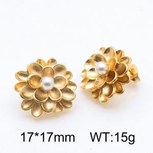 SS Gold-Plating Earring - KE115116-SP