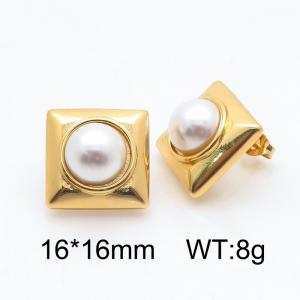 SS Gold-Plating Earring - KE115117-SP