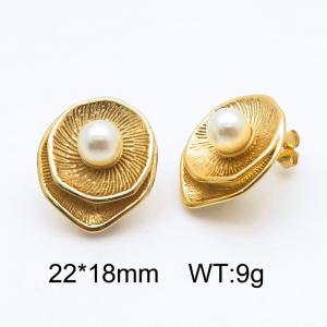 SS Gold-Plating Earring - KE115119-SP