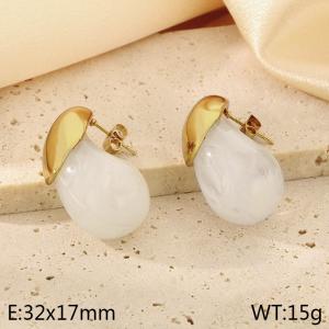 SS Gold-Plating Earring - KE115121-SP