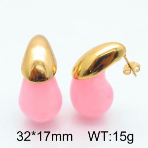 SS Gold-Plating Earring - KE115123-SP