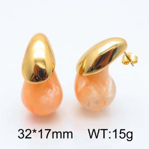 SS Gold-Plating Earring - KE115124-SP