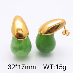 SS Gold-Plating Earring - KE115125-SP