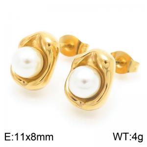 SS Gold-Plating Earring - KE115214-HR