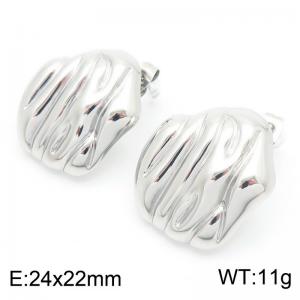 Women Chic Stainless Steel Earrings - KE115348-KFC