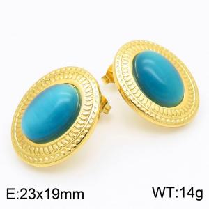 SS Gold-Plating Earring - KE115479-SP