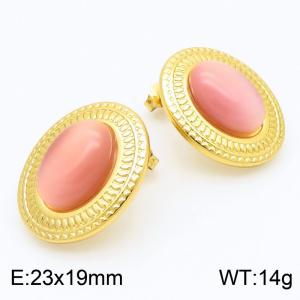 SS Gold-Plating Earring - KE115480-SP