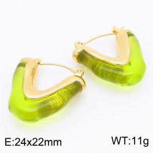 SS Gold-Plating Earring - KE115486-SP