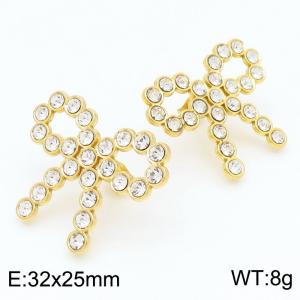 SS Gold-Plating Earring - KE115487-SP