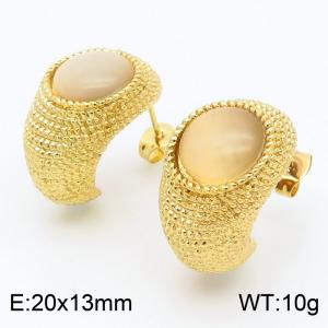 SS Gold-Plating Earring - KE115488-SP