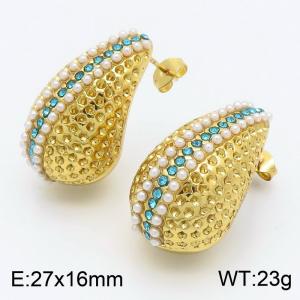 SS Gold-Plating Earring - KE115492-SP