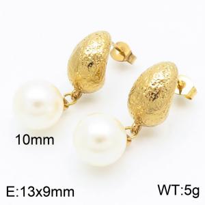 SS Gold-Plating Earring - KE115494-SP