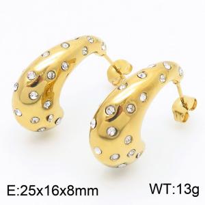 SS Gold-Plating Earring - KE115505-SP