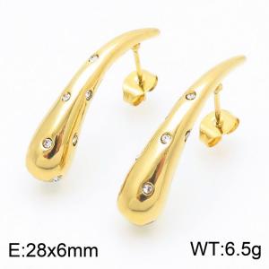 SS Gold-Plating Earring - KE115506-SP