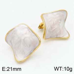 SS Gold-Plating Earring - KE115508-SP